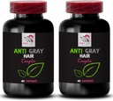Gray Hair Supplement - Anti Gray Hair Complex - Anti Gray Hair, Natural Color, Renovación de color, Flujo juvenil, Anti Gray Hair Vitamins, Color Longevity, Dinámica Hair Color 2 Bottles 120 Capsules
