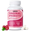 Vaginal Probiotics for Women, 70 Billion CFU for Vaginal Health, pH Balance, Urinary Tract, Digestive with Prebiotics, Organic Cranberry & D-Mannose for Vaginal Odor &amp; Flora Supplements - 60 Capsules