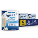 Asegurar la nutrición de vainilla original pólvora de vainilla Vanilla Protein Powder ← Reemplazo de la comida pequeña Mezcla  8g Proteína, 24 Vitaminas &amp; Minerals ← Salud inmune TEN 14.1 oz - 6 pack