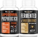 2000mg Ácido fosfatídico con 13mg Suplementos espermidinos para la masa corporal magra, energía y envejecimiento saludable, renovación celular