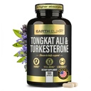 Turkesterone Tongkat Ali para Hombres y Mujeres – 2-en-1 Natural Testosterone Support for Energy & Fitness - High Potency Turkesterone Suplemento para Hombres con Tongkat Ali – Pure Non-GMO Formula