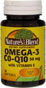 Co-Q10 de la naturaleza &amp; Omega-3 30 Sgels