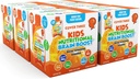 Cubrir tres suplementos para niños suplemento de cerebro Smoothie, Omega 3 niños líquidos DHA aceite de pescado, salud niños foco y atención, apoyo emocional, 20 bolsas, paquete 6