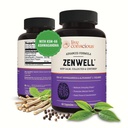 Live Conscious KSM-66 Ashwagandha Suplemento w/L Theanine &amp; AlphaWave - ZenWell Todos los días Stress Relief, Cognitive, Brain Health - Ashwagandha for Men &amp; Women - 60 cápsulas