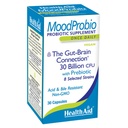 HealthAid MoodProbio 30 Ct, 30 Billion CFU con Prebiótico, 8 Strains seleccionados, Once Daily, Acid &amp; Bile Resistant, Gluten, Dairy, y GMO Free, Vegan