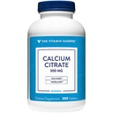 Calcio Citrate 300mg - Mineral Essential for Healthy Bones & Teeth, Well Absorbed Form of Chelated Calcium – 100% from Citrate & Dicaclium Phosphate (300 Tablets) by The Vitamin Shoppe
