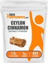 BulkSupplements.com Cinnamon Bark Extract Powder - Ceylon Cinnamon Supplement, Herbal Supplement - Vegan & Gluten Free, 1.2g per Serving, 1kg (2.2 lbs) (Pack of 1)