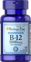 Puritans Pride Vitamina B-12 Ayuda a convertir alimentos en energía* 5000 Mcg Sublingual- Microlozenges, 60 Cuenta (Pack of 1)