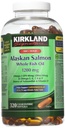 Kirkland Firma 100% Salvaje Salmón de Alaska 90 EPA 110 DHA 1200mg - 320 Enteric Coated Softgels