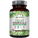 Vegan Omega 3 - Carrageenan Free Plant Based Algal DHA/EPA- 60 Veggie Softgels - Soporta cerebro, corazón y salud prenatal - ácidos grasos esenciales Suplementos