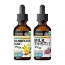 BIO KRAUTER Dandelion Tincture 2 Fl. Oz. " Milk Thistle Tincture 2 Fl. Oz.