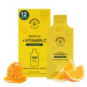 Propolis Liposomal Vitamina C por Beekeeper's Naturals, 1000mg Vitamina C, Propolis &amp; Organic Honey, Supercharged Immune Support &amp; Aumento de Bioavailibity for Max Absorption, 12 Ct