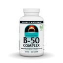 Fuente Naturales B-50 Complejo 50 mg B-Vitamins for Energy Production Support - 250 Tablets