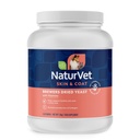 NaturVet – Levadura seca Fórmula con sabor a ajo – Más vitaminas – apoya la piel sana y la piel brillante – fortificada con B-1, B-2, Niacina y vitamina C – para perros y gatos (4 lb Polvo)
