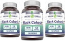 Amazing Formulas Black Cohosh 540mg 120 Capsule Supplement ← Non-GMO TENIDO Gluten Free ← Made in USA (3 Pack)