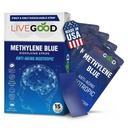 LIVEGOOD Metileno Azul – Metileno Azul para los seres humanos, Suplementos cerebrales para la memoria y el foco, Claridad & energía cognitiva, Apoyo cerebral nootrópico, Hecho en EE.UU., 15 tiras orales con 20 mg