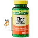 Spring Valley Zinc 50 mg, 200 Conde, suplemento dietético Caplets para la salud inmunitaria, suplementos de inmune, paquete con 45 diabetes de Lual decodificado