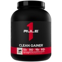 Regla 1 Clean Gainer - High-Protein Lean Gain Fórmula con 560 Calories, 30g de Full-Spectrum Protein, Más de 90g Carbs, Bajo 6g de grasa (15 Servimientos, Cookies &amp; Crème)