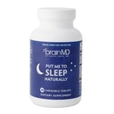 BRAINMD Ponme a dormir Naturalmente - 90 Tabletas Chewable - con Melatonina, L-Teanina, Magnesio, GABA, Vitamina B6 &amp; 5-HTP - Gluten Gratis - 45 Servimientos
