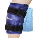 Medvice Ice Pack con compresión fría para el alivio de dolor de rodilla, hinchazón, cirugía de sustitución de rodillas, artritis y recuperación de lesiones, Correas ajustables, Wrap de gel reutilizable para el tejido de menisco y azul de ACL