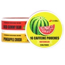 LivWel 72mg Caffeine Energy Pouches – Watermelon, Red Gummy Bear, Pineapple Crush – Juicy Clean Energy with Guarana – 3-Pack (48 Total Pouches)