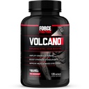 Volcán de Factor de Fuerza Pre Workout Nitric Oxide Booster Suplemento para Hombres con Creatina y L-Citrulline para Boost y Energía, Ayuda a construir músculo, mejor bomba y entrenamiento, 120 cápsulas