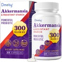 GLP ONE Suplemento - 300 Billones AFU Akkermansia Muciniphila, Akkermansia Probiotic for Women &amp; Men, for Boost , Digestive, Gut, Immunity, Enhances Gut Lining Function " Intestinal Walls, 60 Conde