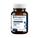 Metagénica Vitamina D3 1000 UI - Suplemento de vitamina D para la formación de huesos saludables, salud cardiovascular y soporte inmunológico - 120 Con