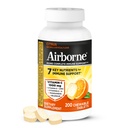 Airborne 1000mg Vitamina C con D y Zinc, Multivitamínico Apoyo Suplemento con Antioxidantes A, C y E, 200 Tablas Chewable, Citrus Flavor