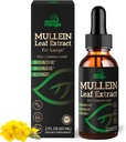 Mullein Leaf Extract for Lungs - Mullein Drops for Respiratory Health Support Lung Detox Cleanse - Vegan Sugar-Free Gluten - Liquid Supplement for Men Women 2fl. oz (60ml) (1 Pack)