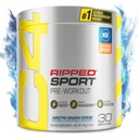 C4 Ripped Sport Pre Workout Powder Arctic Snow Cone - NSF certificado para el deporte + azúcar gratis Preworkout Energy Suplemento para Hombres &amp; Mujeres - 135mg Caffeine + pérdida de peso - 30 servicios
