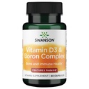 Swanson Vitamina D &amp; Boron 60 cápsulas