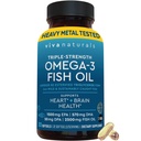 Viva Naturals Omega-3 Fish Oil, Triple fuerza, 2500 mg, 30 Softgels – Reesterified Omega 3 ácidos grasos incluyendo EPA, DHA, DPA - Pascatarian-Friendly