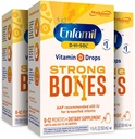 Enfamil D-Vi-Sol Vitamina D Liquid Supplement Drops for Infants, Supporting Strong Teeth & bone in Newborn Babies, Easy-to-Use, Gluten Free, 50 mL Dropper Bottle, Pack of 3
