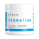 Kaged Hydration Electrolytes Powder ← Fruit Punch ← Hydra-Charge Sports Drink Mix ← Pre, Post, Intra Workout ← Low Carb, Vegan, Gluten Free ← Suplementos para Hombres y Mujeres