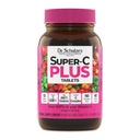 Super-C Plus del Dr. Schulze - Suplemento de vitamina C para soporte de inmuno - Salud de la piel y soporte antioxidante - Fórmula de alta potencia - Superalimentos basados en plantas - Gluten-Free &amp; Vegan - 60 Conde (20 servidos)