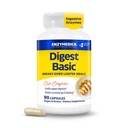Enzymedica Digest Basic, Digestive Enzymes for Sensitive Stomachs, Offers Fast-Acting Gas &amp; Bloating Relief, 90 Count