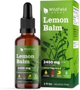 2 Limon Balm Extract Drops Liquid 2000mg (Melissa officinalis) Suplemento Herbal Absorbs Better Than Capsules, 2 Month Supply, 84 Servings, Alcohol-Free Tintura - 2 Oz, Pack de 2
