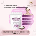 Ember &amp; Grace Wellness Multi Collagen Protein Powder – Tipo I,II,III,V,X con Biotina, Ácido Hialurónico, Vitamina C – Peptides Collagen Desarmados – Keto & Paleo Friendly, Easy Dissolve, Non-GMO