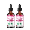 LIQUIDHEALTH 100% Vegan Collagen Plus Biotin 100.000mcg Liquid Drops - Collagen Líquido de base vegetal para hombres y mujeres - Hair & Nail Growth, Skin Health, Boosts Metabolism - Made in USA, Non-GMO (2 Pack)