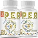 1500 MG Palmitoylethanolamida con Luteolin 98% " Turmeric, Absorción alta, Suplemento de Pea micronizada para la gestión de la incomodidad- USA Made - 120 Tablets