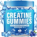 Gummies Creatina Infundida con Monohidratos de 5g Creatina para Hombres y Mujeres, Fuerza, Resistencia, Cretina Inmediata Muscle, Cretina Equilibrada con HCL Creatina Monohidratada en Polvo (90 Gummies)
