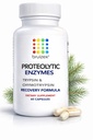Bruizex Proteolytic Enzymes sometida Trypsin & Chymotrypsin Recovery Suplemento para Tissue Trauma, Bruising, Swelling ← Immune System Support ← 60 Caps