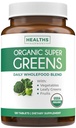 USDA Organic Super Greens Supplement - Organic Greens Fruits and Vegetable Supplement for Adults with 28 Superfood Complex with Superfruits Roots Herbs " More - Vegan " Non-GMO (Up to 2 Month Supply)