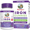 MaryRuth Organics Iron Gummies for 14+ with Vitamin C for Absorption  Sugar Free ← Gummy Iron Supplement + VIT C Silencio Energy Metabolism ← Cellular Health ← Immune Support Silencio Vegan ← Non-GMO Silencio 60 Conde