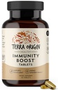 TERRA ORIGIN Immunity Support Suplemento TENIDO Vitamina C, D3, Zinc, Selenium, Turmeric, Echinacea, Ginger &amp; Andrographis with BioPerine ← Daily Immune Booster &amp; Antioxidant Blend TEN 30 Tablets